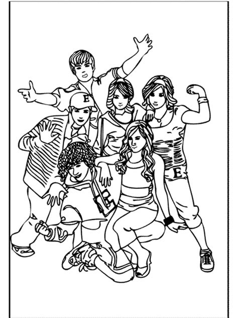 High School Musical Coloring Pages For Girls Printable
