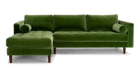 10 Collection Of Green Sectional Sofas