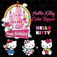 Hello Kitty Cake Topper Digital Template | Etsy