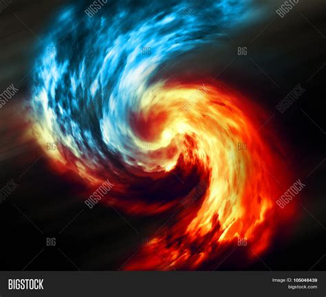 Fire Ice Abstract Background Red Image And Photo Bigstock