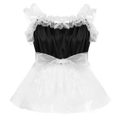 Mens Sissy Dress Underwear With Lace Ruffles Erotic Lingerie Body