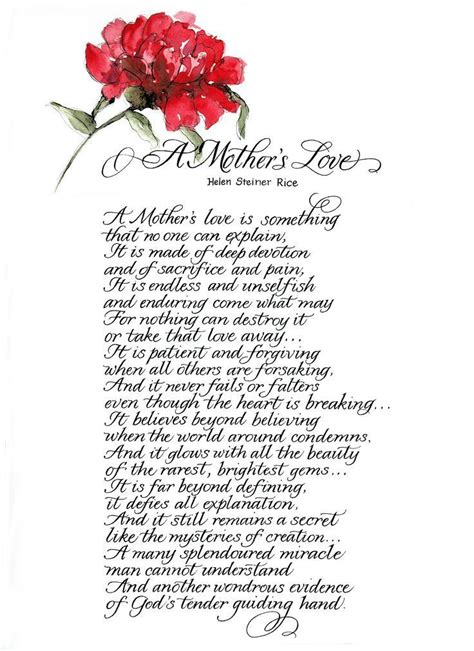 A Mothers Love Happy Mother Day Quotes Mom Poems Mothers Love