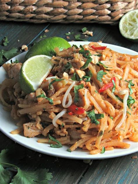 Easy Chicken Pad Thai Delicious Spicy Authentic Flavor Made In 1 Pot