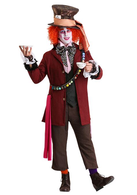 Deluxe Authentic Mad Hatter Costume Adult Johnny Depp Mad Hatter Costumes