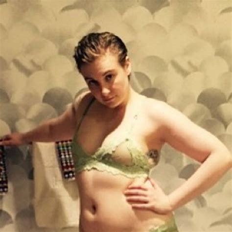 Lena Dunham Shows Off Her Figure In Nothing But Lingerie I Think I