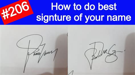 good signatures for my name