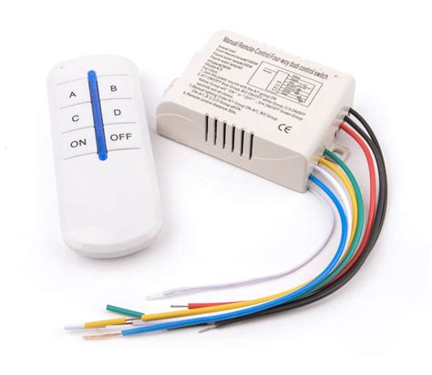 Wireless 4 Channels ON/OFF 220V Remote Control Switch Digital Remote ...