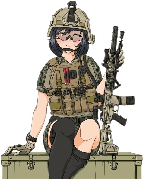 Anime Girl In Military Uniform