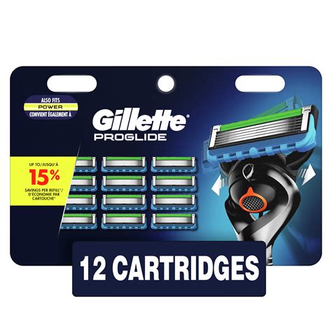 Gillette Proglide Mens Razor Blades 12 Blade Refills