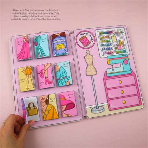 Printable Templates Pink Floral Dollhouse Busy Book And Etsy Malaysia