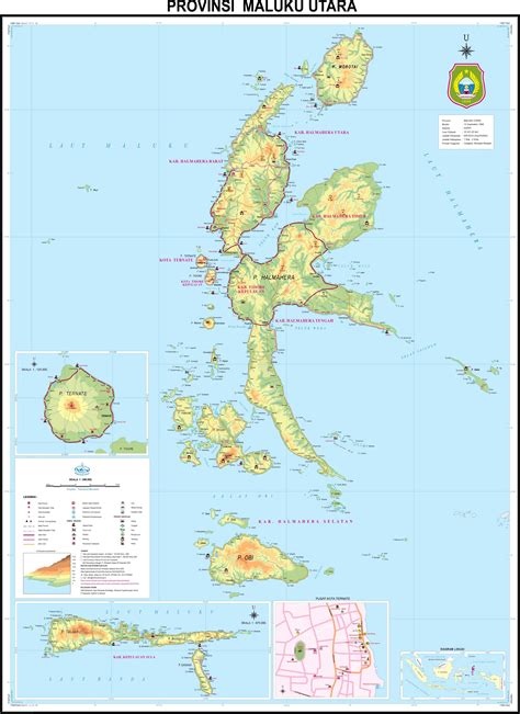 Peta Provinsi Maluku Utara
