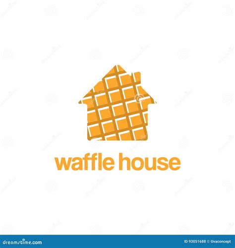 Logo Template Design Of Waffle House Stock Vector Illustration Of