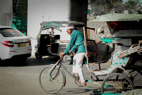 Old Man Riding Rickshaw Pixahive