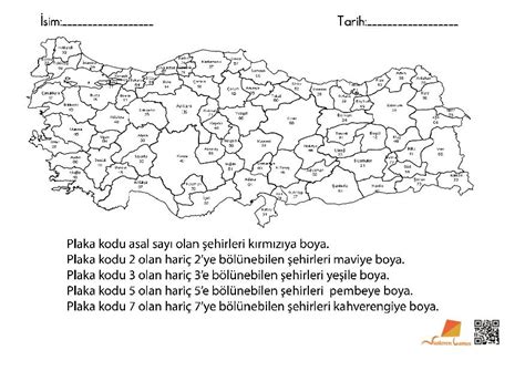 Vatandaşlık tatmin etmek labirent türkiye haritası plaka boyama Kokusuz