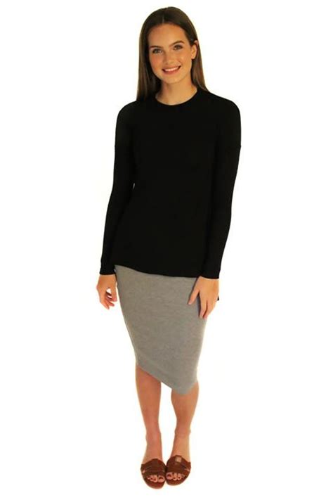 Ribbed Pencil Skirt Shopperboard