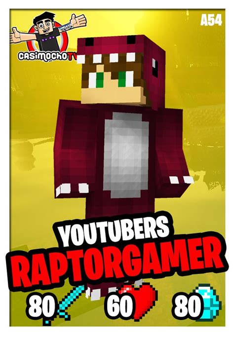 An Advertisement For A Video Game Called Youtubebers Raptogamer 80