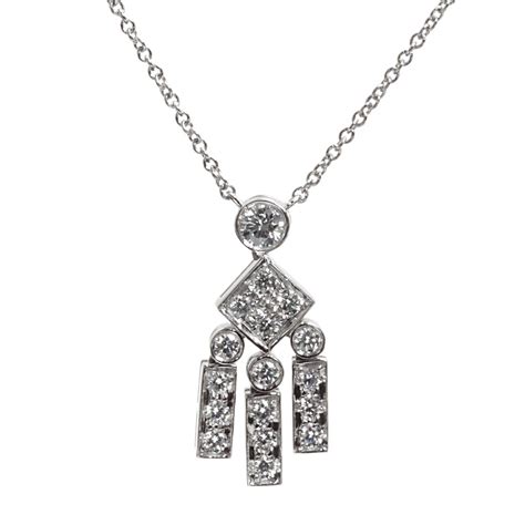 Tiffany And Co Legacy Diamond Platinum Necklace For Sale At 1stdibs