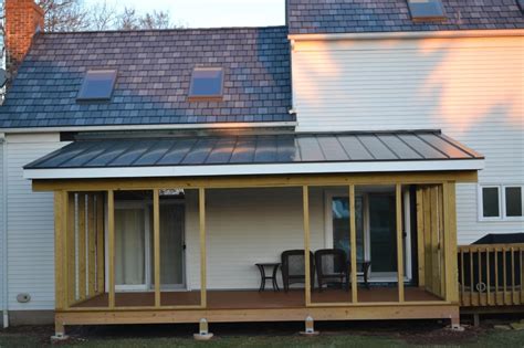 Porch ideas for every type of home. tin roof porch - Google Search in 2020 | Roof installation ...