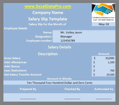 9 Ready To Use Salary Slip Excel Templates Exceldatapro