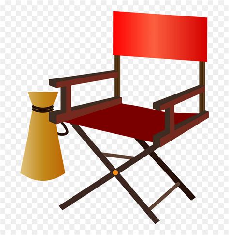 Director Chair Icon Silhouette Illustration Movie And Theater Clip
