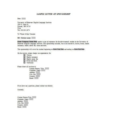 2 sample sponsorship request letter template. Sponsorship Letter | Sponsorship letter, Sponsorship form ...