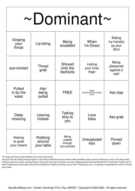 Kinky Bingo Bingo Cards To Download Print And Customize