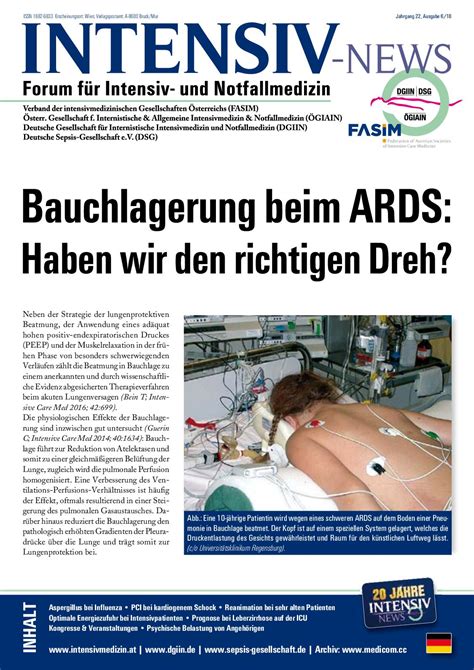 Acute respiratory distress syndrome affects 200,00 people in the us each year. Calaméo - 01 Bauchlagerung Beim ARDS Haben Wir Den ...