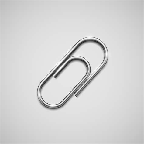 A Realistic Paperclip Icon Vector 315906 Vector Art At Vecteezy