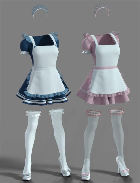 Dforce Maid Outfit Textures Daz 3d