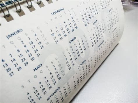 Calendário completo e detalhado dos feriados nacionais de