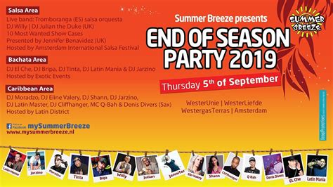 JOIN US SUMMER BREEZE END OF SEASON PARTY 5 SEPT 2019 Video By