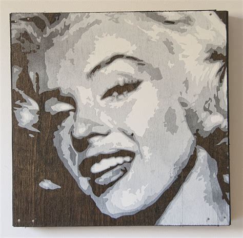 Marilyn Monroe Multilayer Graffiti Stencil By Addictedtoaerosol
