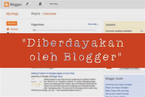 Cara Menghapus Tulisan Diberdayakan Oleh Blogger Post It
