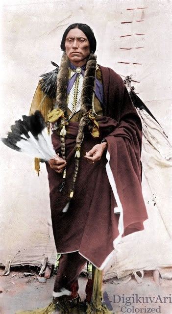 Chief Quanah Parker Of The Kwahadi Comanche 1892 Colorization