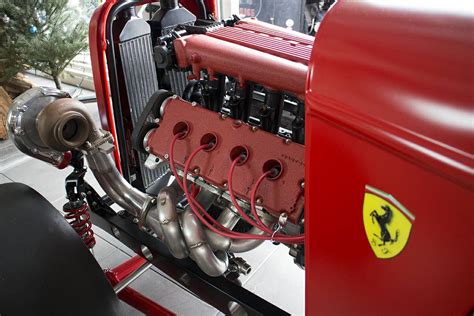 First presented at 1984 paris motor show, the ferrari. For Sale: 1930s Ford hotrod with twin-turbo Ferrari engine | PerformanceDrive