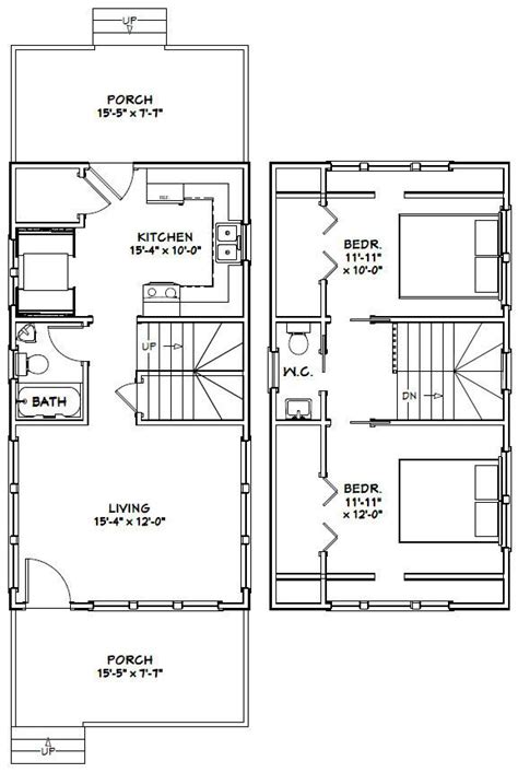 16x30 House 16x30h8m 878 Sq Ft Excellent Floor Plans Cabin