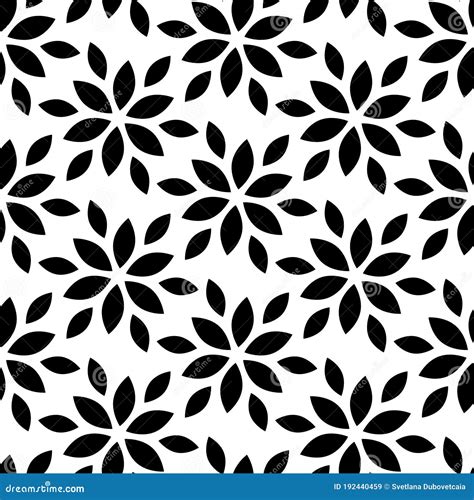 Vector Seamless Pattern Abstract Geometric Background Withe Floral