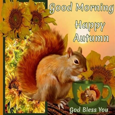 Good Morning Happy Autumn Pictures Photos And Images For Facebook