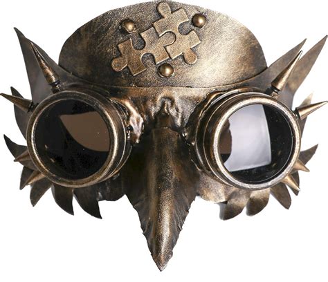 Arsimus Gold Steampunk Owl Mask With Spikes Amazonca Clothing