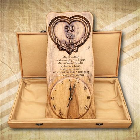 A Wooden Box With A Clock In It And A Poem Written On The Front Inside