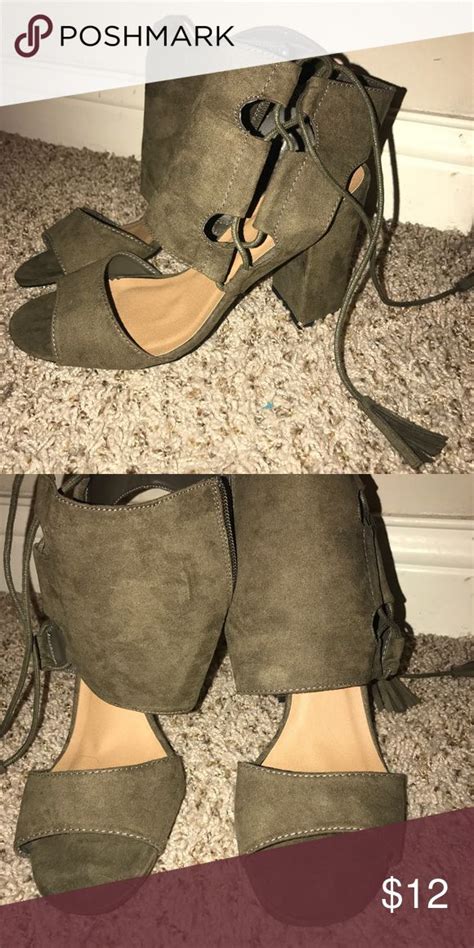 Army Green Heel Green Heels Heels Army Green