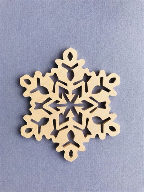 Scroll Saw Snowflake Christmas Ornament Made From Reclaimed Wood