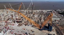 Meet 'Big Carl' - the world's biggest crane | UK News | Sky News