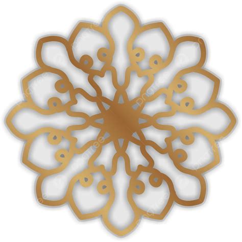 Mandala Emas Mewah Sebagai Penghargaan Untuk Seni Islam Vektor Arab