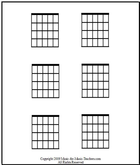 Free Guitar Chord Charts These Paper Fretboards Of Different Sizes