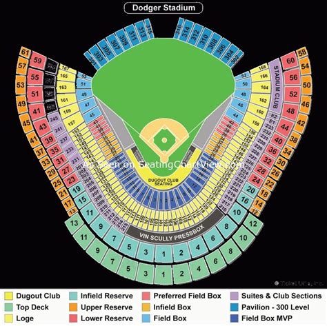 Dodger Stadium Seating Chart With Row Numbers