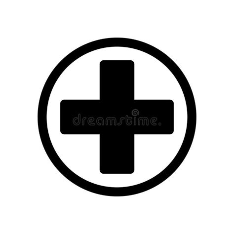 Medical Plus Icon Flat Design Style Stock Vector Illustration Of