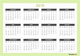 blank calendar whole year calendar printable free - full year calendar ...
