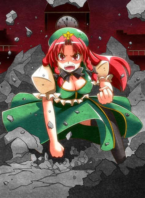 Hong Meiling Touhou Drawn By Akagiyuuto Danbooru