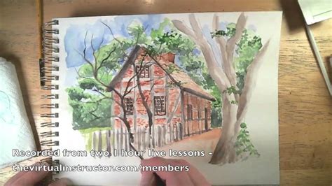 Watercolor And Pen And Ink Excerpts From Live Lessons Youtube